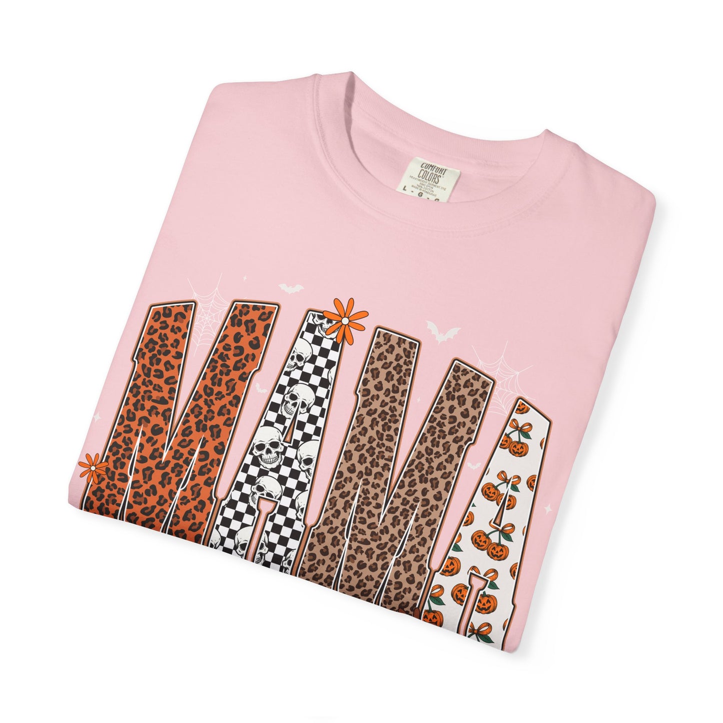 Mama Leopard patch work T-shirt with Bow