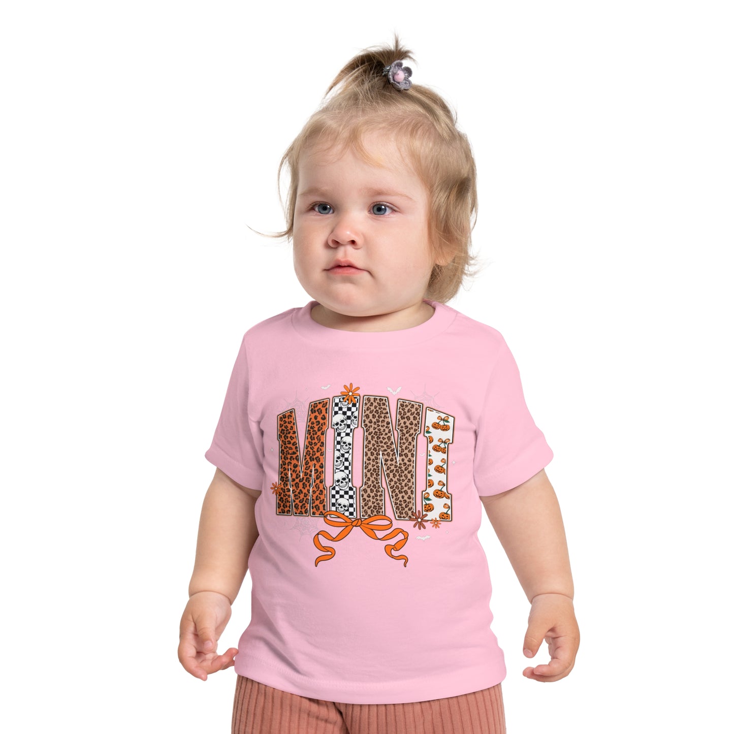 Mini Leopard print patch work T-shirt