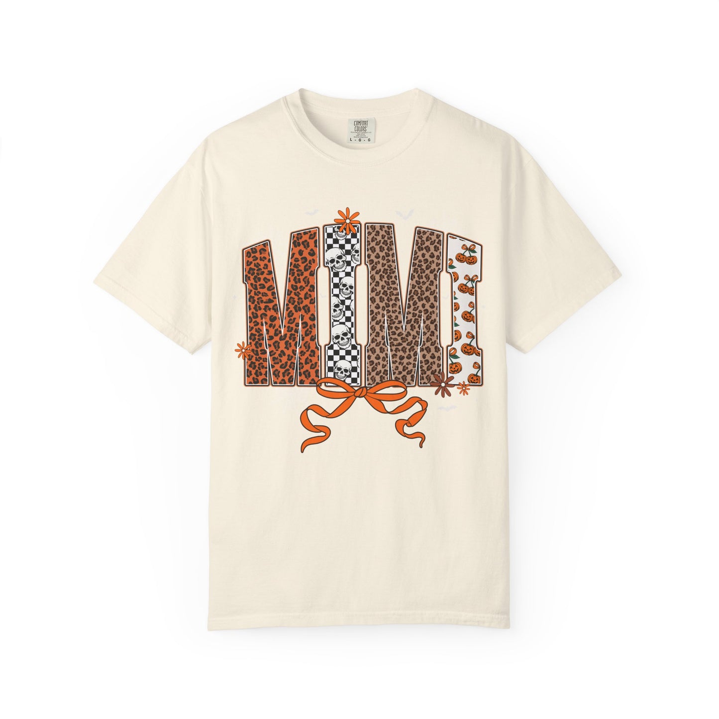 MIMI Leopard Patchwork T-Shirt with Bow
