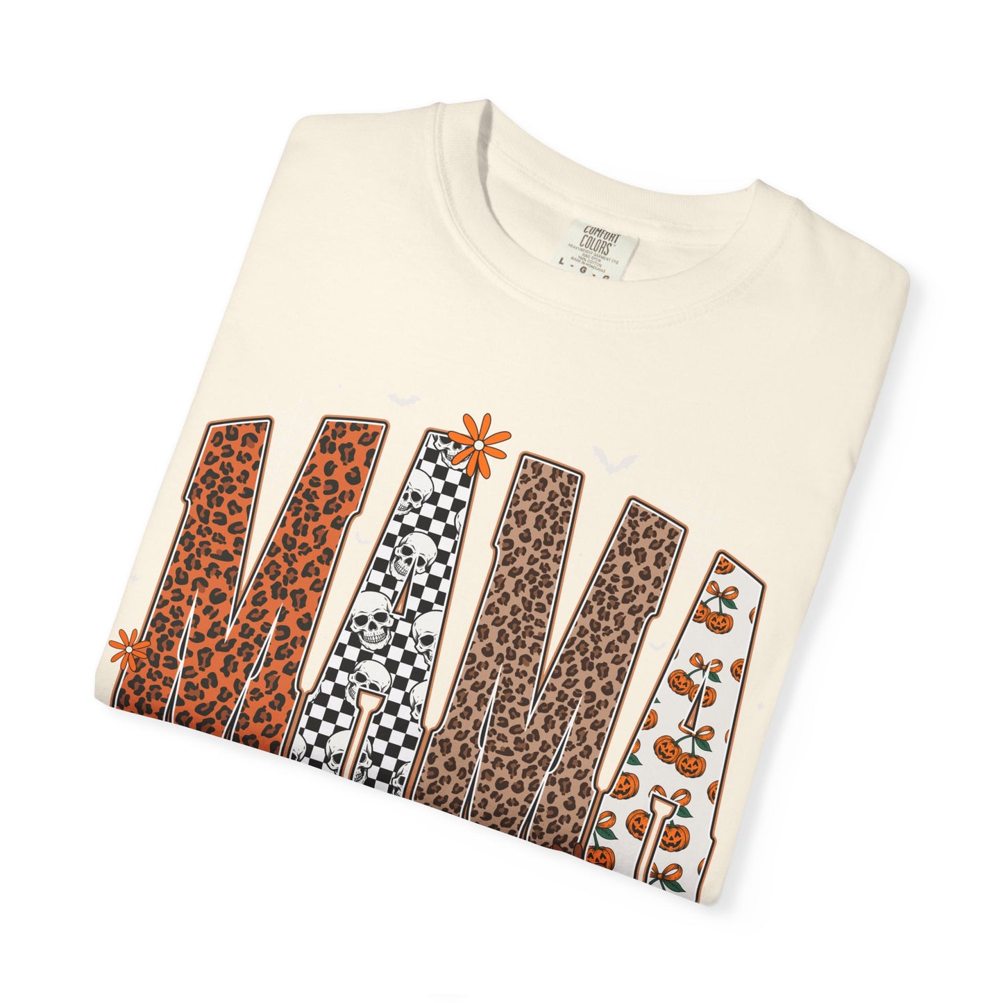 Mama Leopard patch work T-shirt with Bow