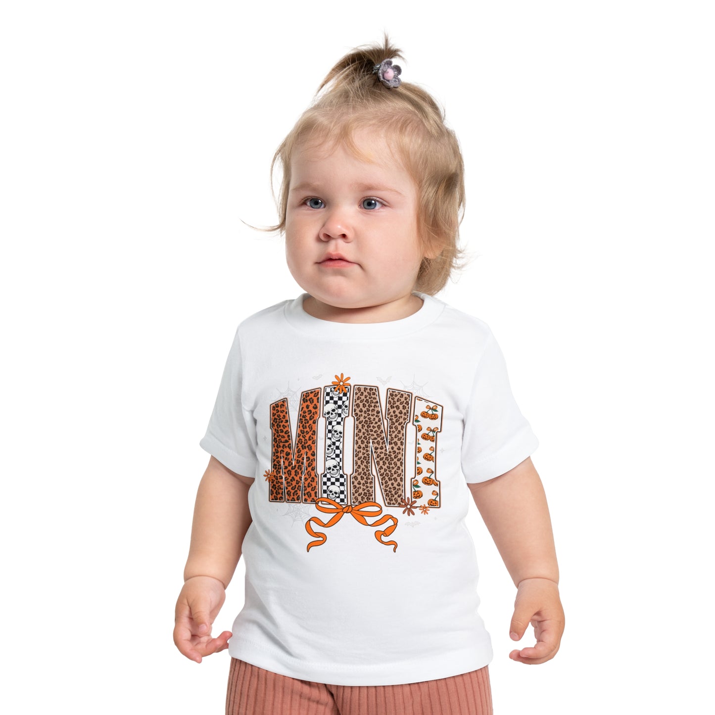 Mini Leopard print patch work T-shirt
