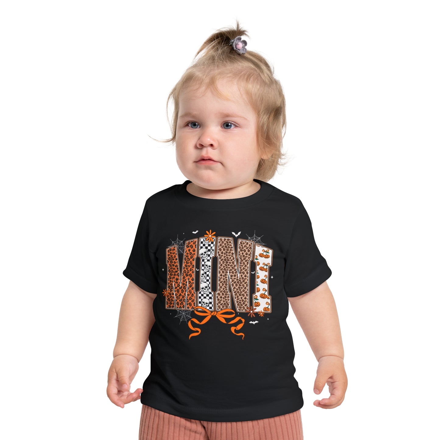Mini Leopard print patch work T-shirt
