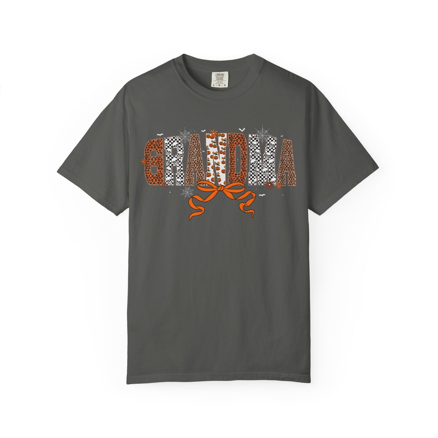 Grandma Leopard Print patch work T-Shirt with Bow