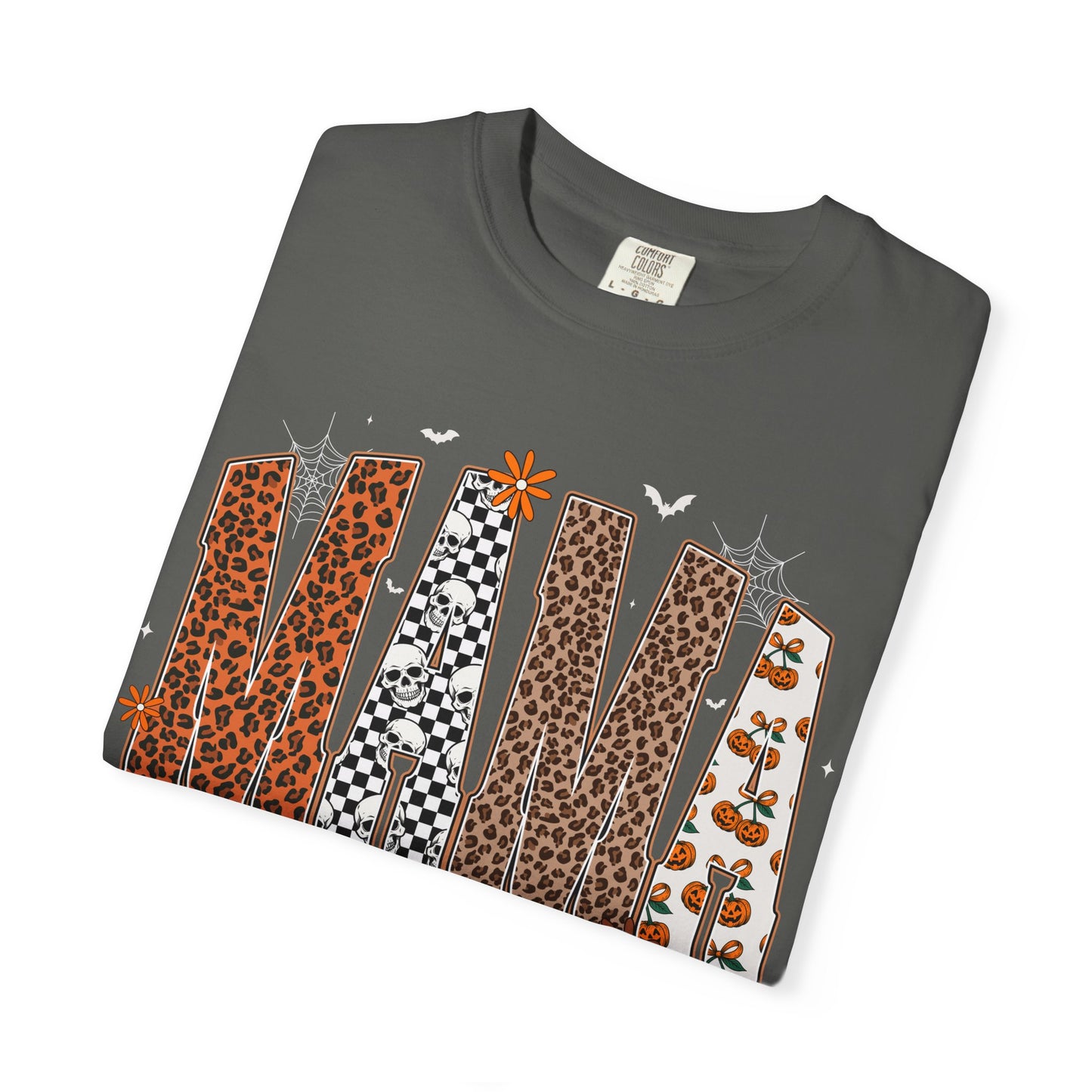 Mama Leopard patch work T-shirt with Bow