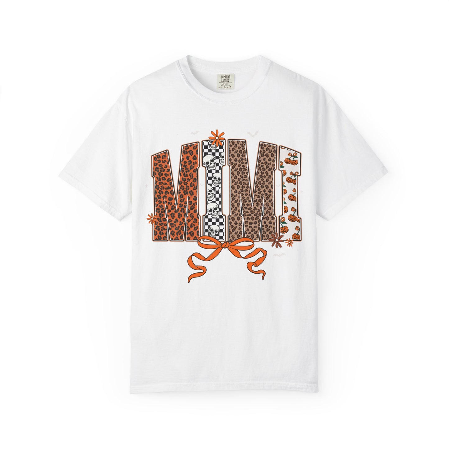 MIMI Leopard Patchwork T-Shirt with Bow