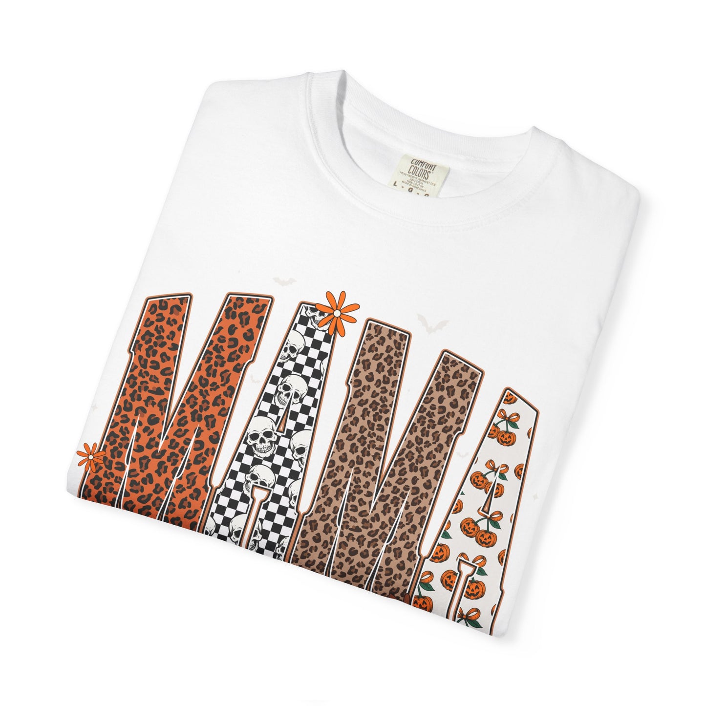 Mama Leopard patch work T-shirt with Bow