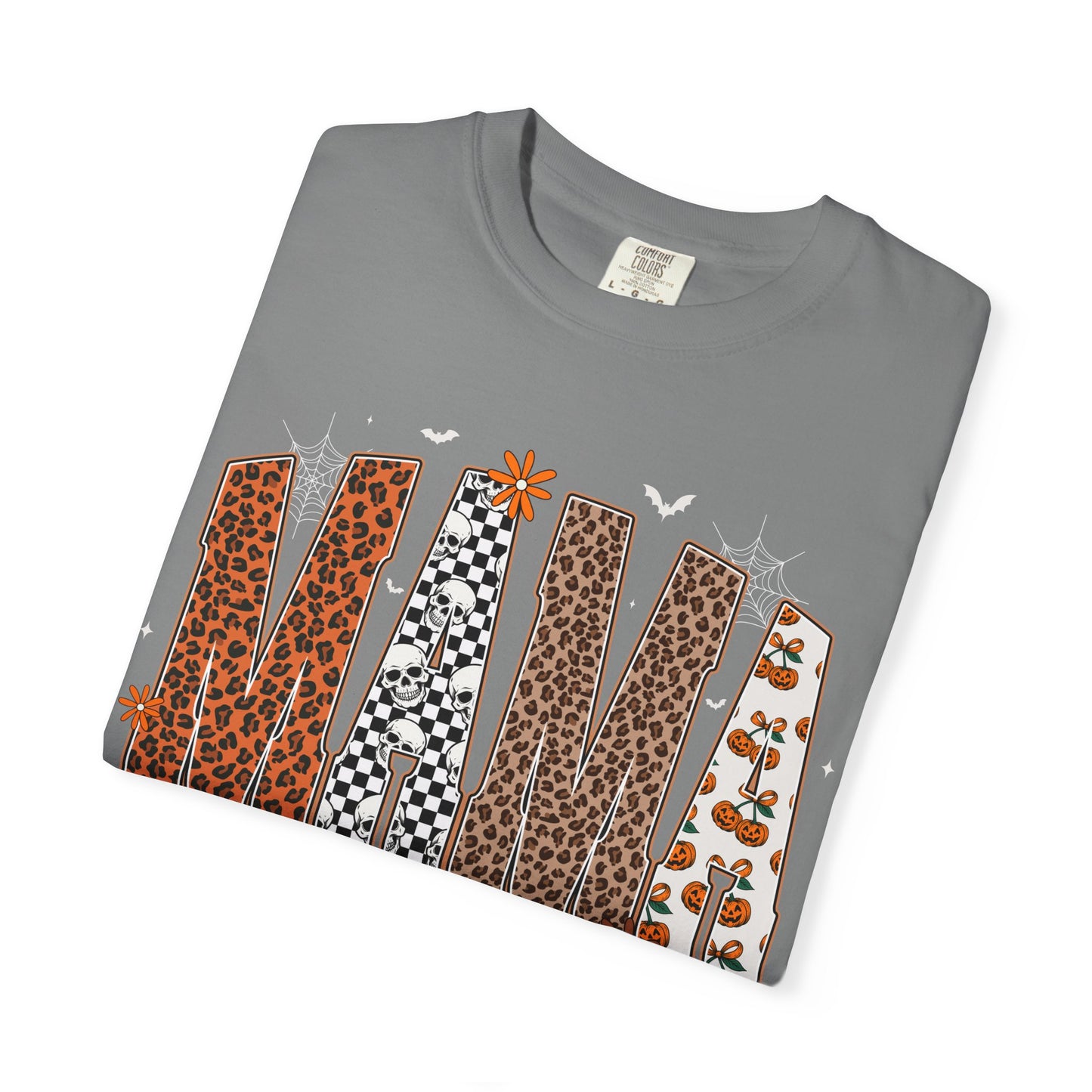 Mama Leopard patch work T-shirt with Bow
