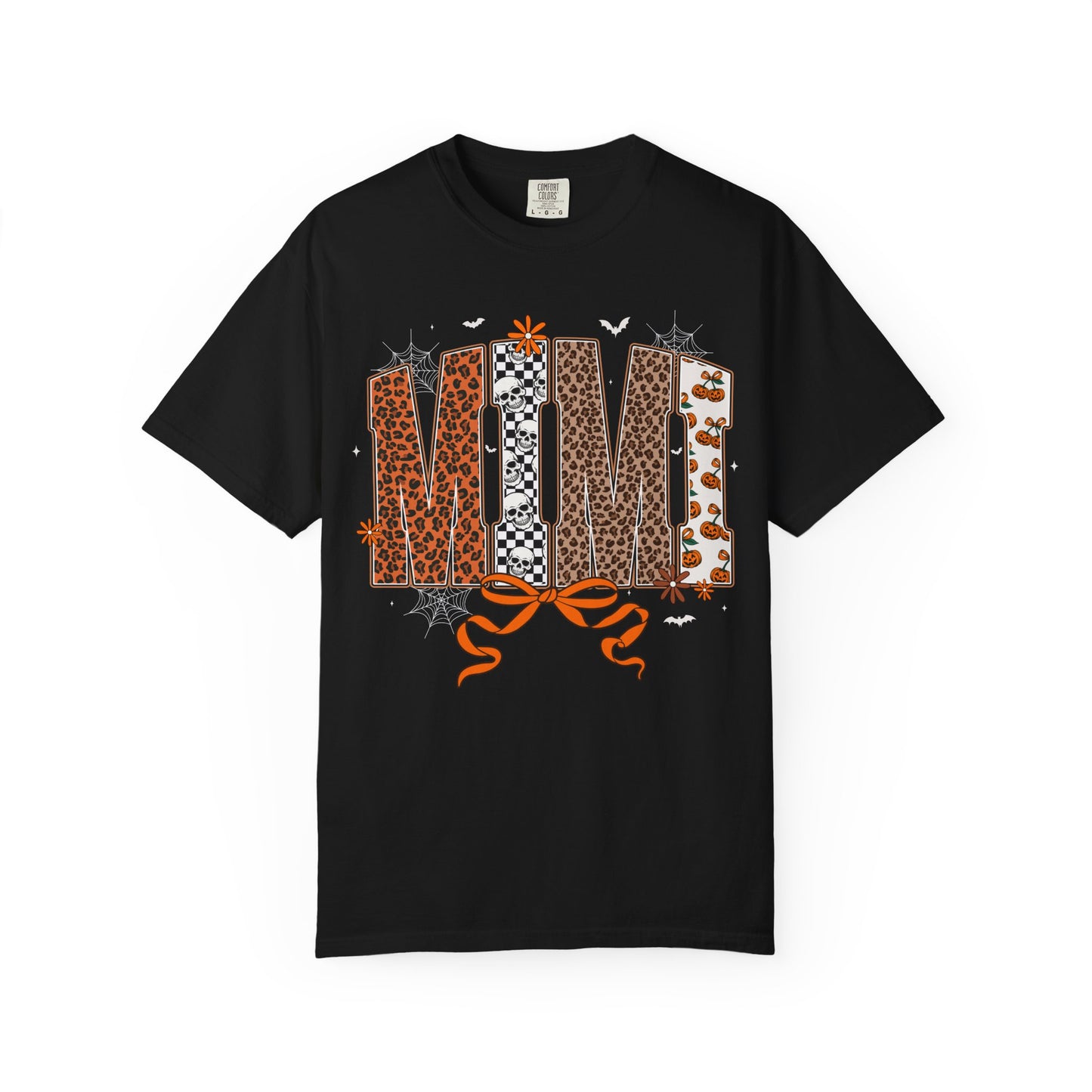 MIMI Leopard Patchwork T-Shirt with Bow